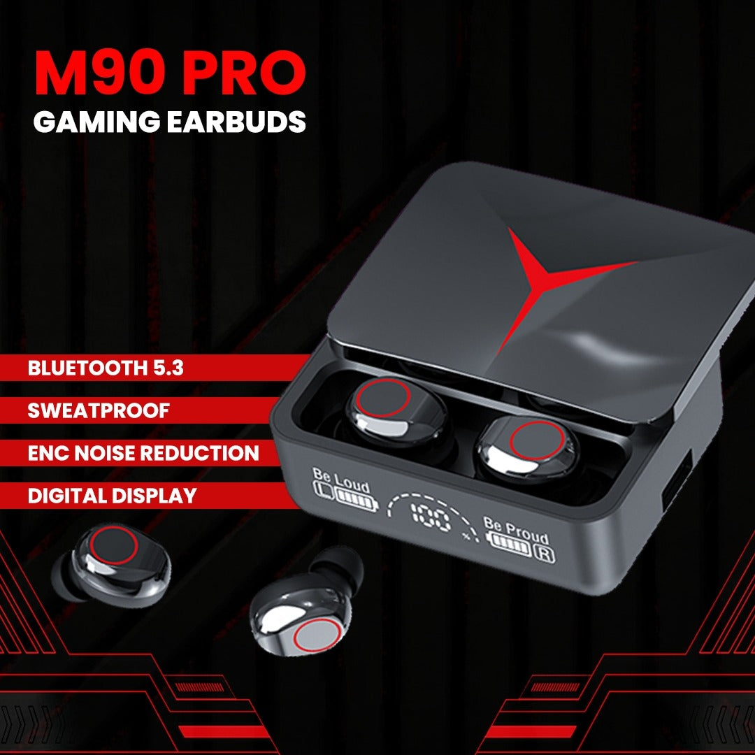 M90 Pro TWS Wireless Earbuds β Premium Bluetooth Earphones with LED Digital Display
