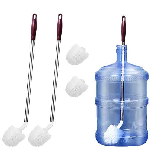 19 Liter Bottle Cleaning Brush | Water Can Washing Brush | Steel Handle Long Brush