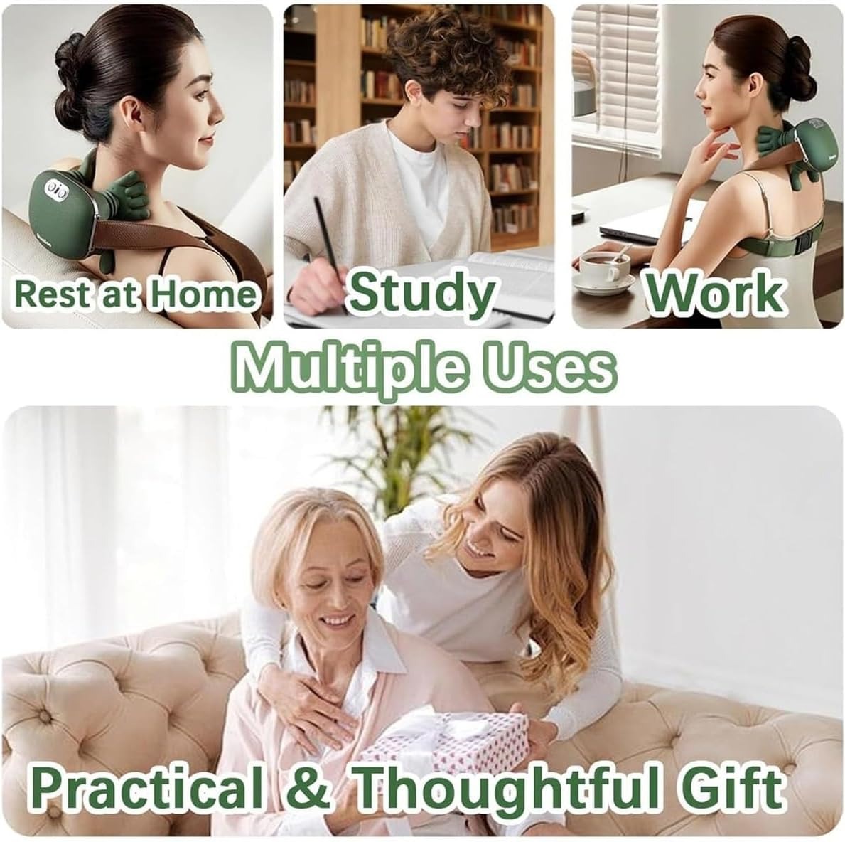 Smart Finger Pressure Neck Massager Electric With Finger Pressure Simulation For Relaxation And Relief