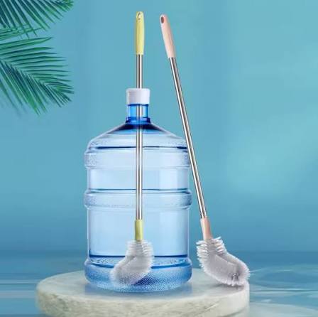 19 Liter Bottle Cleaning Brush | Water Can Washing Brush | Steel Handle Long Brush